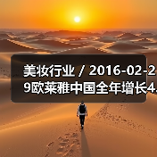 美妆行业 / 2016-02-29欧莱雅中国全年增长4.6% 中国市场CEO换人(图4) 美妆行业 / 2016-02-29欧莱雅中国全年增长4.6% 中国市场CEO换人(图4)