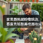 浆果唇挑战粉橙统治，春夏秀场甜美咬唇妆成焦点（图4）