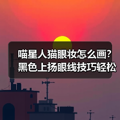 喵星人猫眼妆怎么画?黑色上扬眼线技巧轻松掌握(图3) 喵星人猫眼妆怎么画?黑色上扬眼线技巧轻松掌握(图3)