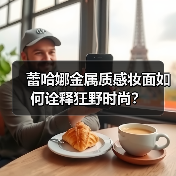 蕾哈娜金属质感妆面如何诠释狂野时尚?(图2) 蕾哈娜金属质感妆面如何诠释狂野时尚?(图2)