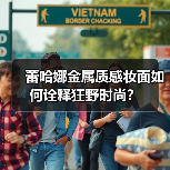 蕾哈娜金属质感妆面如何诠释狂野时尚?(图4) 蕾哈娜金属质感妆面如何诠释狂野时尚?(图4)