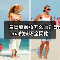 夏日露额妆怎么画？Emma的技巧全揭秘（图2）