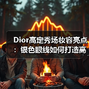 Dior高定秀场妆容亮点：银色眼线如何打造高反差对比？（图3）