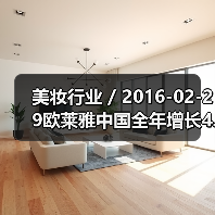 美妆行业 / 2016-02-29欧莱雅中国全年增长4.6% 中国市场CEO换人(图4) 美妆行业 / 2016-02-29欧莱雅中国全年增长4.6% 中国市场CEO换人(图4)